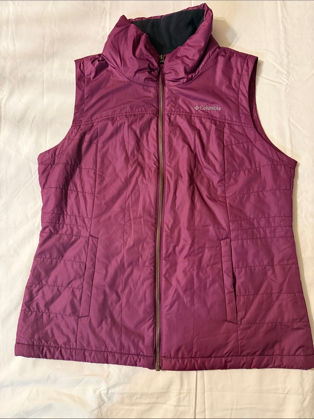 Columbia Women's Plum Puffer Vest with High Neck